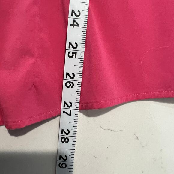 Foxcroft Non Iron Button Up Shaped Fit Top Women’s Size 18W Pink Stretch - Picture 8 of 10